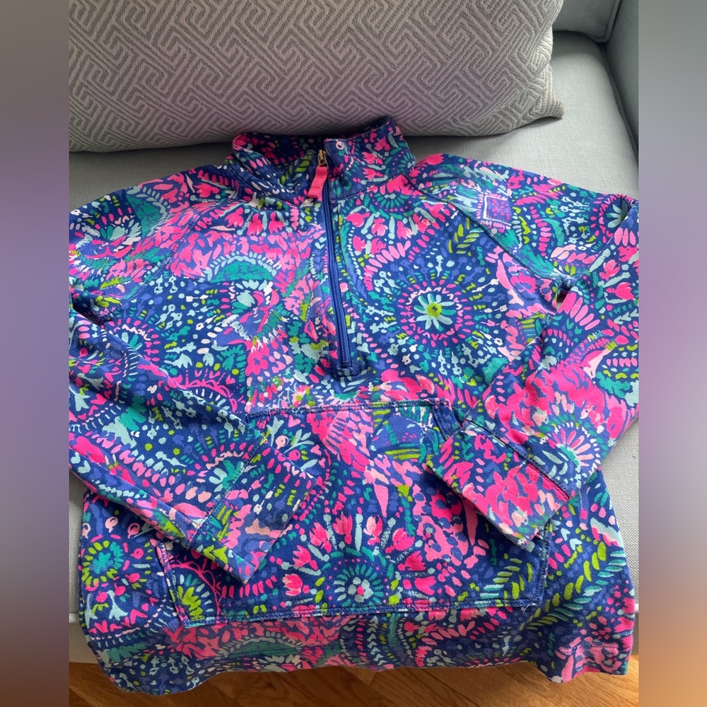 Lilly Pulitzer zip up sweatshirt